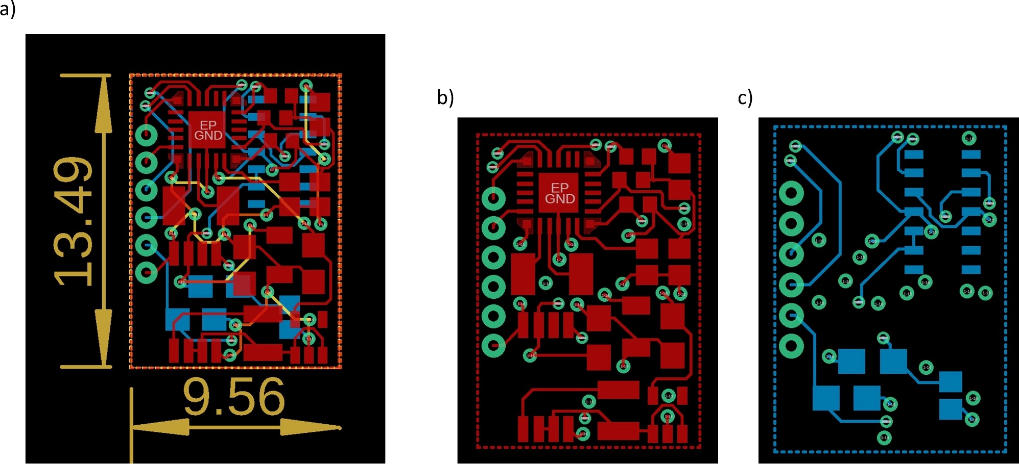 Rigid and flexible PPG board layouts